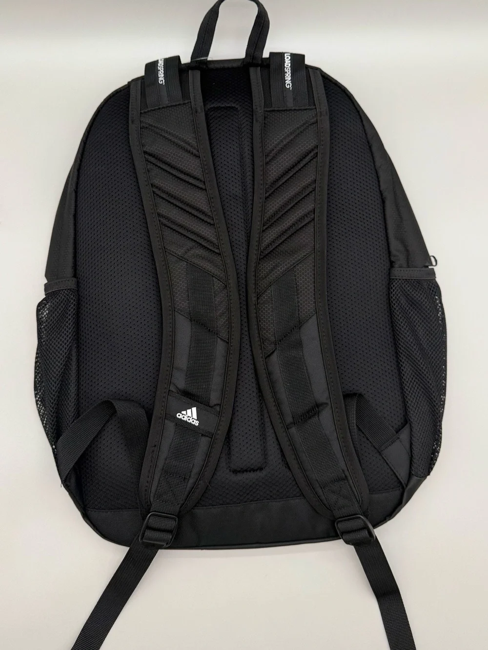 Adidas Black Backpack with Front Organizer and lap top storage.